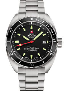 Швейцарские наручные мужские часы Swiss Military SMA34100.01. Коллекция Titanium 300