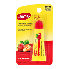 Бальзам для губ CARMEX КЛУБНИКА в тубе SPF-15 10 г