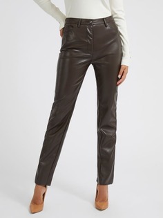Прямые Брюки Экокожа Guess