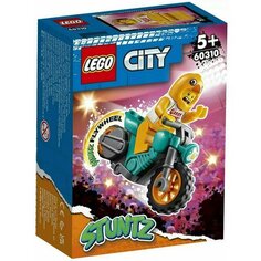 Конструктор LEGO City 60310 Трюковый мотоцикл с цыпленком