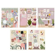 Тетрадь Listoff For Girls, 48 листов, в клетку, А5, в ассортименте