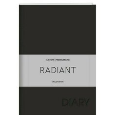 Ежедневник Listoff Radiant, 176 листов, черный