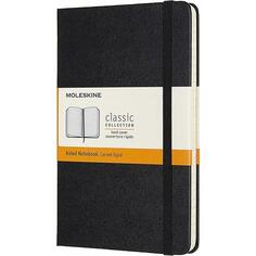 Блокнот &Classic& Medium, 120 листов, в линейку, 11,5 х 18 см, черный Moleskine