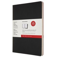 Блокнот &quot;Cahier Subjectl&quot; A4, 96 листов, в линейку, черный/красный Moleskine