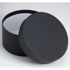 Коробка круглая подарочная черная №2, 20 х 20 х 15 см Symbol