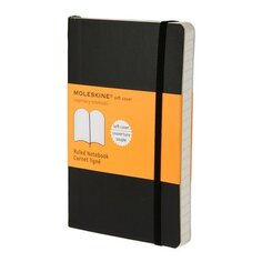 Блокнот &quot;Classic Soft Ruled&quot; Pocket, 96 листов, в линейку, черный Moleskine