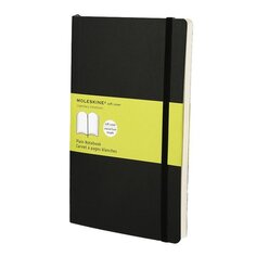 Блокнот нелинованный &quot;Classic Soft Plain&quot; Large, 96 листов, 13 х 21 см, черный Moleskine