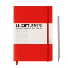 Блокнот в линейку красный Medium Leuchtturm 1917