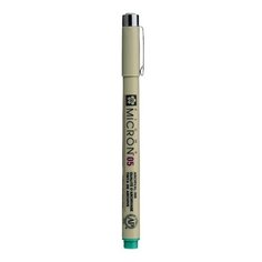 Ручка капиллярная Sakura Pigma Micron 0.45 мм, зеленые чернила