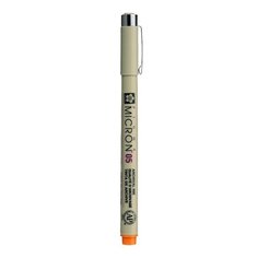 Ручка капиллярная Sakura Pigma Micron 0.45 мм, цвет чернил: оранжевый
