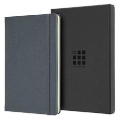 Блокнот Le Leather Large, 176 стр, в линейку, синий Moleskine