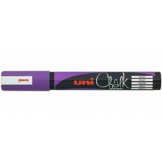 Меловой маркер Uni &quot;Chalk PWE-5M&quot;, 1.8-2.5 мм, фиолетовый
