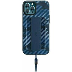 Чехол Uniq для Iphone 12/12 Pro Heldro +Band DE Anti-microbial, Marine camo