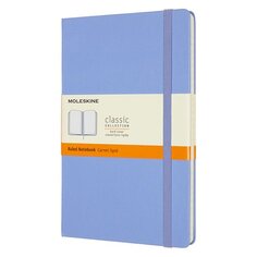 Блокнот Moleskine Classic Large, 130 х 210 мм, 240 страниц, линейка, твердая обложка, голубая гортензия