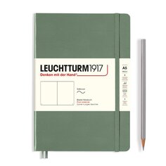 Записная книжка Leuchtturm, A5, нелинованный 123 страницы, оливковая, мягкая обложка
