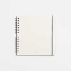 Скетчбук для акварели на пружине Falafel books, светло-серый, 19 х 19 см