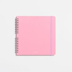 Скетчбук для акварели на пружине Falafel books, бледно-розовый, 19 х 19 см