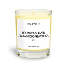 Ароматическая свеча The Svechi Время радовать любимого человека, желтая, 200 мл
