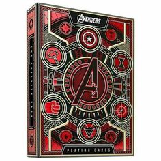 Сувенирная колода карт Theory11 Avengers, красная