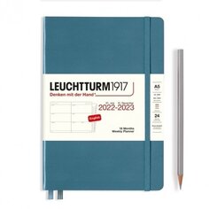 Еженедельник Leuchtturm Medium на 2023 с буклетом, 158 листов, А5, синий камень