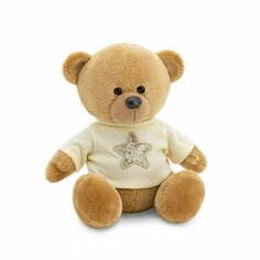 Мягкая игрушка Orange Toys Медведь Топтыжкин Звезда, 17 см, коричневый