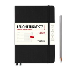 Еженедельник-блокнот датированный Leuchtturm1917 Medium, 72 листа, А5, черный