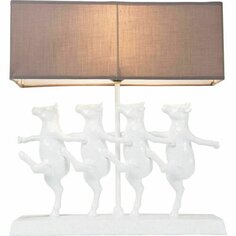 Лампа настольная Танцующие Коровы, 41 х 44 х 12 см, коричневая Kare