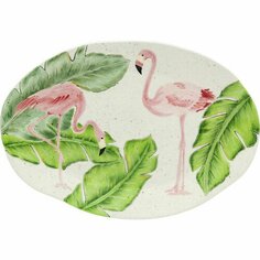 Тарелка Фламинго, 40 х 4 х 29 см, разноцветная Kare