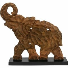 Предмет декоративный Слон, 52 х 56 х 10 см, коричневый Kare