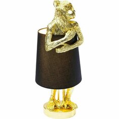 Лампа настольная Обезьяна, 23 х 56 х 23 см, золотая/черная Kare