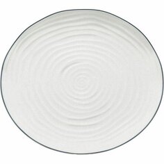 Тарелка Водоворот, 27 х 2 х 27 см, белая Kare