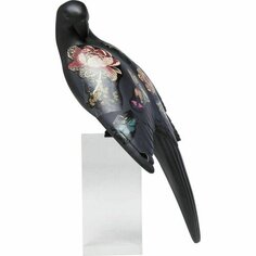 Статуэтка Попугай, 20 х 35 х 19 см, черная Kare