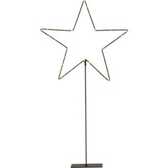 Декоративный светильник Звезда, черный, теплый белый, 65 см Star Trading