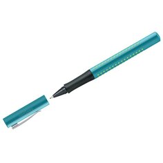 Ручка капиллярная Faber-Castell Grip 2010, синяя, бирюзово-зеленый корпус