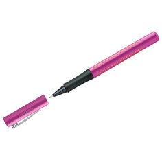 Ручка капиллярная Faber-Castell Grip 2010, розово-оранжевый корпус, синие чернила
