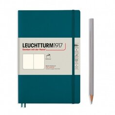 Блокнот Leuchtturm1917, нелинованный, 61 лист, В6, тихоокеанский зеленый