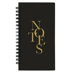 Блокнот Be Smart Notes в клетку, 100 листов, 9,4 х 17,4 см, черный