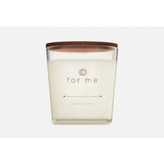 Свеча ароматическая For me candle Амбра и кожа