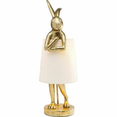 Лампа настольная Kare Rabbit коллекция Кролик, золотой белый, 23 х 68 х 26 см