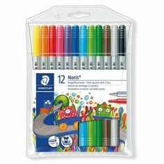 Фломастеры двусторонние Noris Club, 12 штук Staedtler