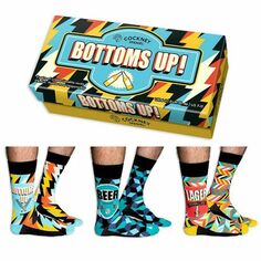 Носки Bottoms Up!, 3 пары, размер 39-46 Sock Academy