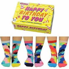 Носки Happy Birthday, 3 пары, размер 37-42 Sock Academy