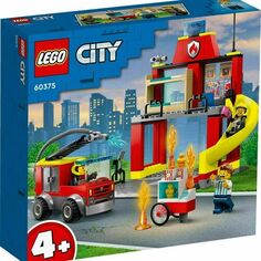 Конструктор Lego City 60375 Пожарная часть и пожарная машина