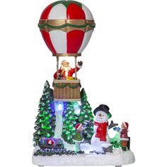 Декоративная миниатюра Новогодние декорации со световыми и звуковыми эффектами, 16 х 25 х 12 см Star Trading