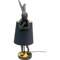 Лампа настольная Kare Rabbit коллекция Кролик, черная, 23 х 68 х 26