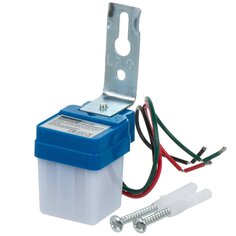 Датчик освещенности настенный, 8-30 лк, 6 А, белый, 1/100, General Lighting Systems, GSW1-W-6A-W