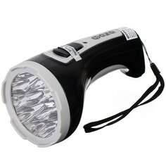 Фонарь ручной, встроенный аккумулятор, ФАZА, AccuF2-L15-bk, зарядка от сети 220 В, пластик, черный, 2857095