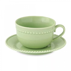 Чашка с блюдцем Easy life Tiffany зелёный 0,25 л