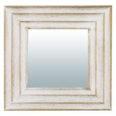Зеркала зеркало QWERTY Кале 250х250мм белый пластик/стекло