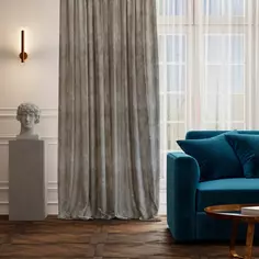 Штора на ленте Джела 200x280 см цвет кремовый Miamoza